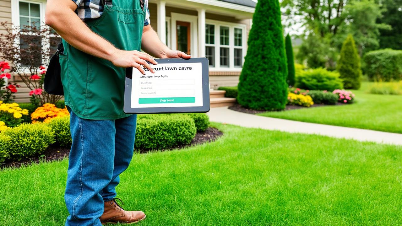 Landscaping business using Trades Igniter